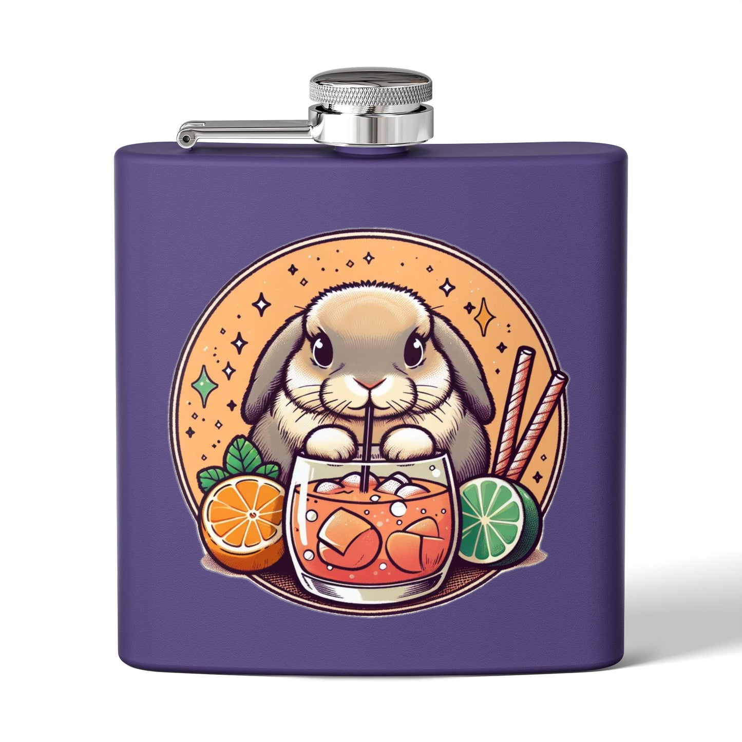Boozy Bunny Stainless Steel Flask | 6oz |