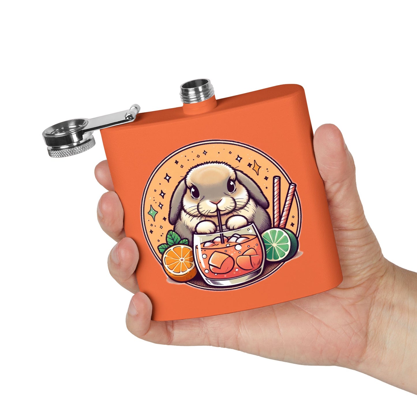 Boozy Bunny Stainless Steel Flask | 6oz |