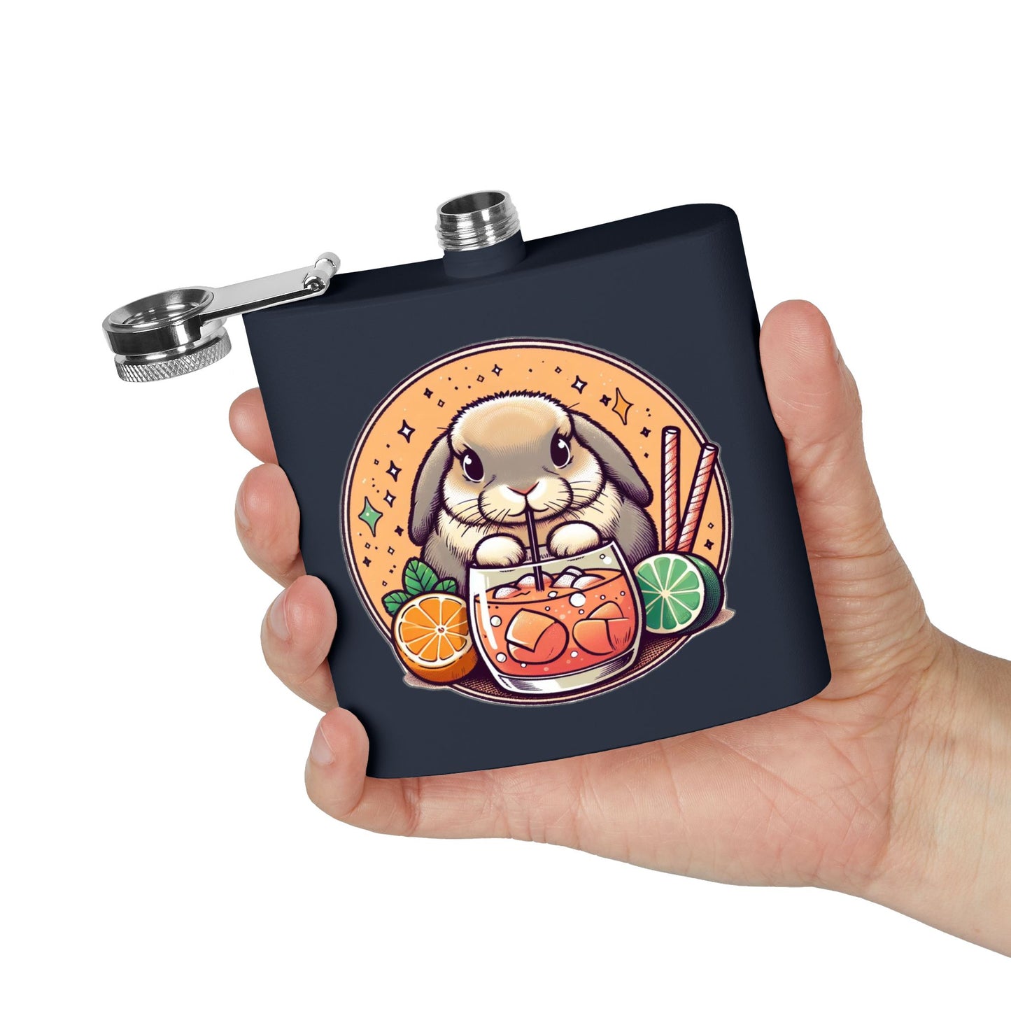 Boozy Bunny Stainless Steel Flask | 6oz |