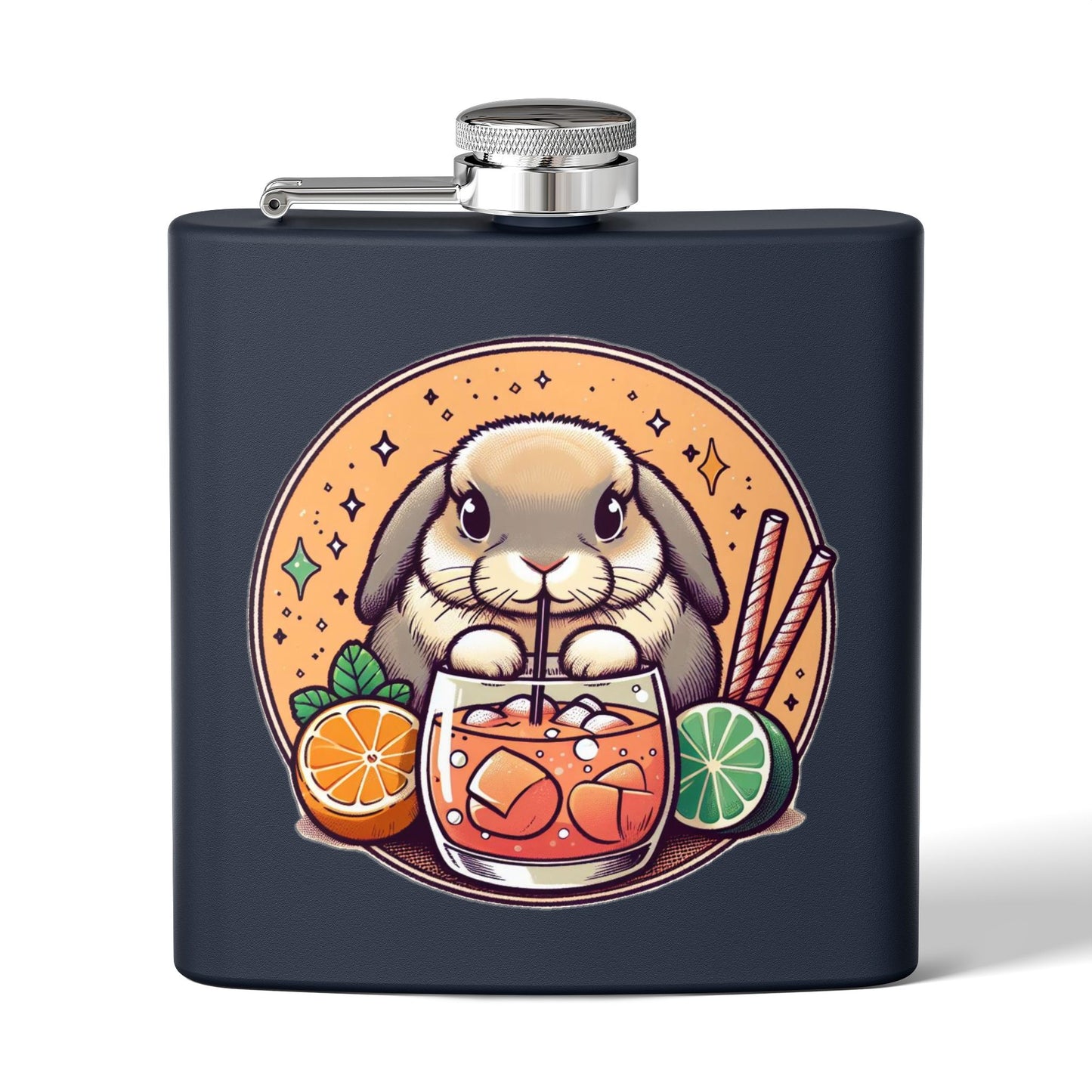 Boozy Bunny Stainless Steel Flask | 6oz |