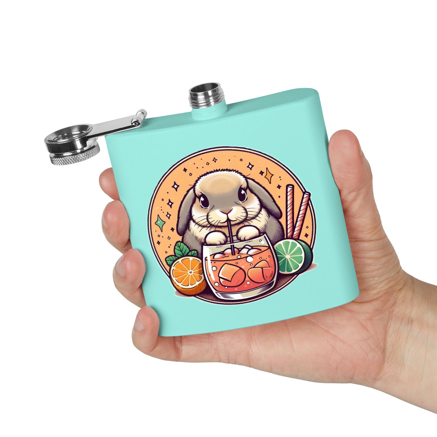 Boozy Bunny Stainless Steel Flask | 6oz |