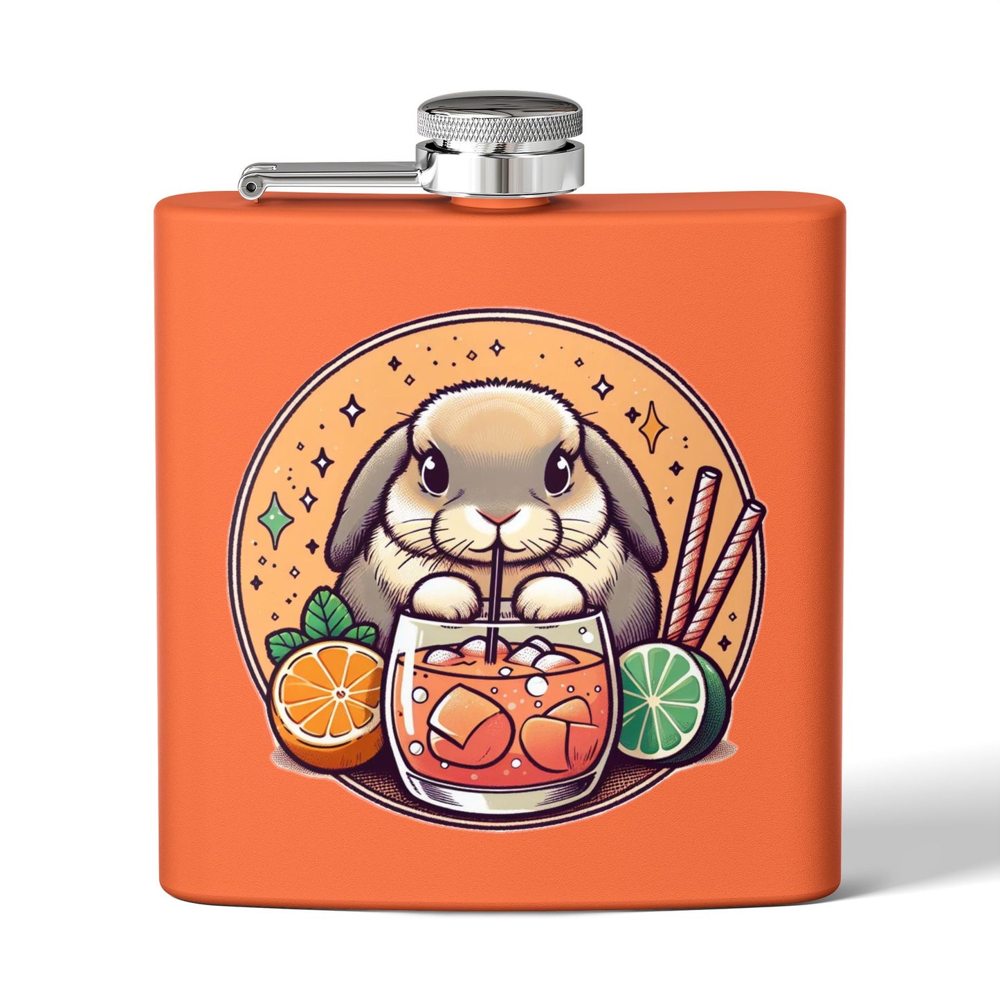 Boozy Bunny Stainless Steel Flask | 6oz |